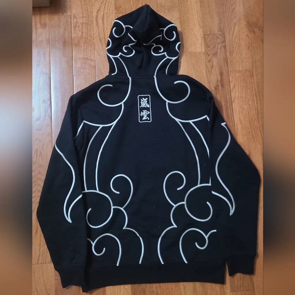 Black Sweater with White Accents - Picture 2 of 6